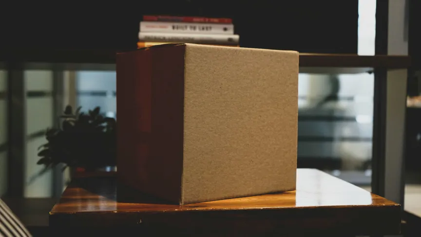 A lone box